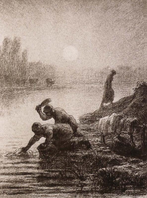 Jean Francois Millet Peasant get the water Germany oil painting art
